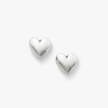 Solid Heart Studs