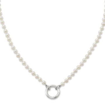 Cultured Pearl Changeable Charm Necklace