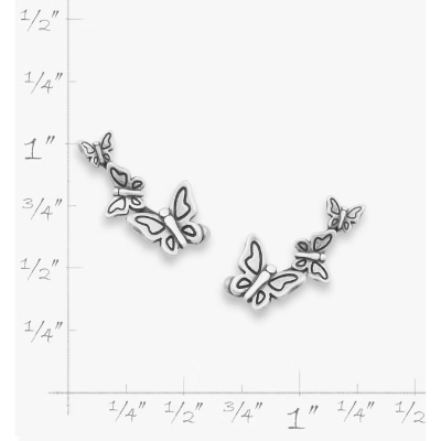 Dancing Butterfly Ear Climbers
