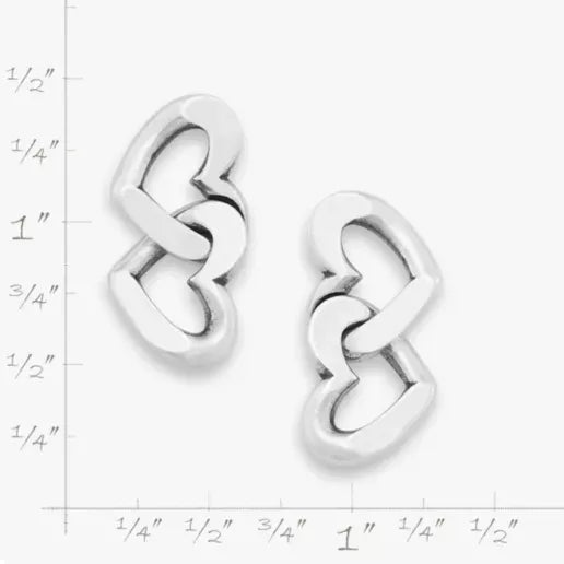 Chain of Hearts Drop Earrings